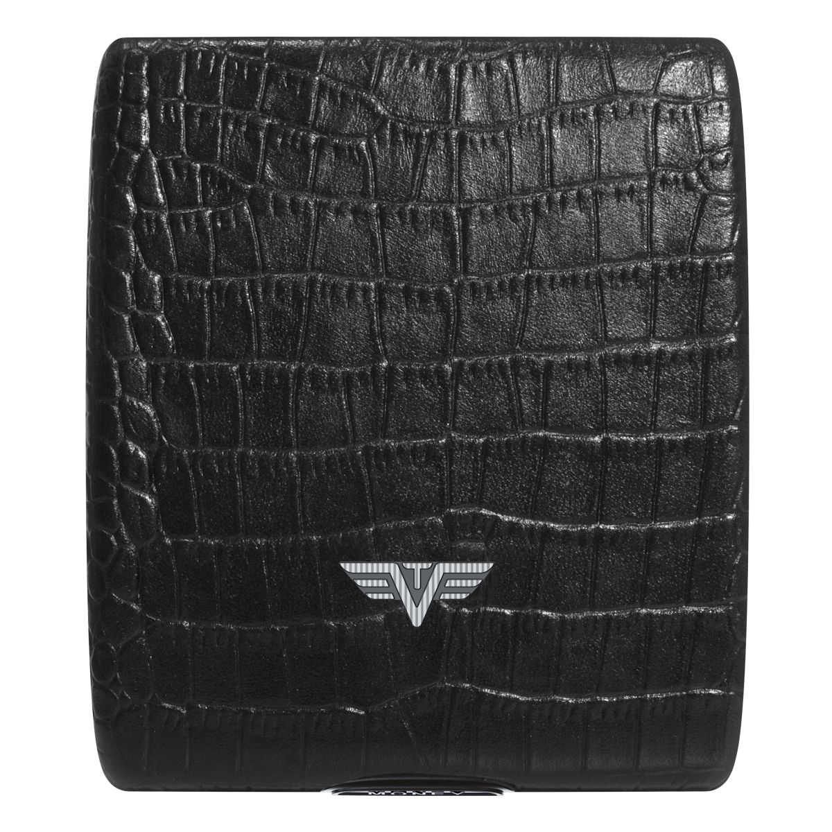 TRU VIRTU Aluminum Wallet Beluga - Money & Cards - Leather Line - Corco Black