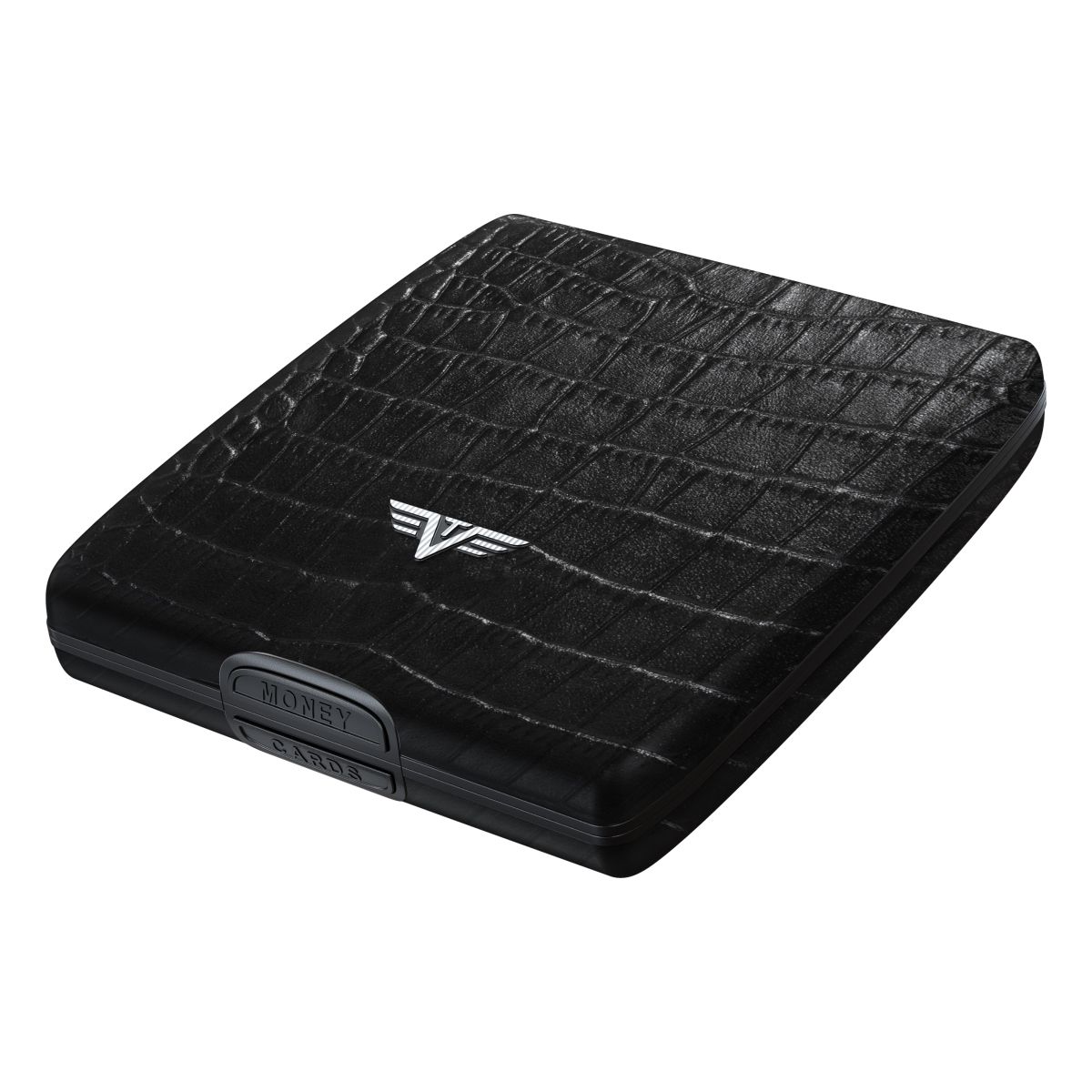 TRU VIRTU Aluminum Wallet Beluga - Money & Cards - Leather Line - Corco Black