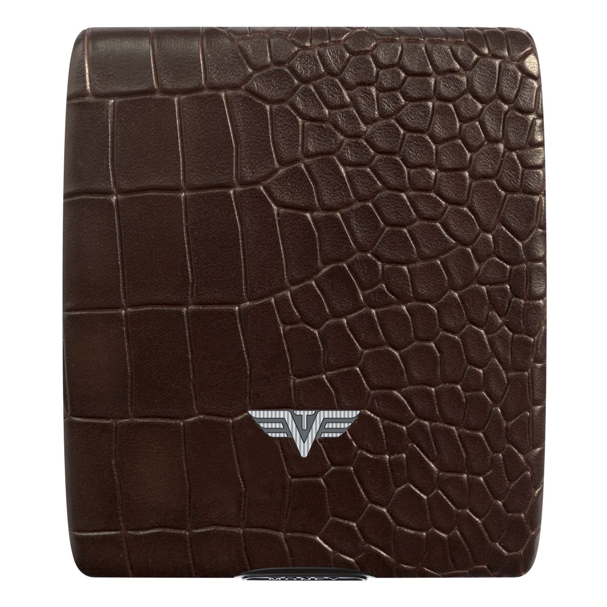 TRU VIRTU Aluminum Wallet Beluga - Money & Cards - Leather Line - Corco Brown