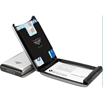 TRU VIRTU Aluminum Razor - Credit Card Case - Taupe