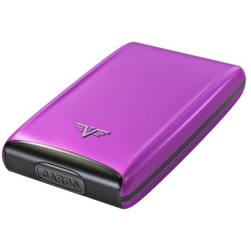 TRU VIRTU Aluminum Razor - Credit Card Case - Purple