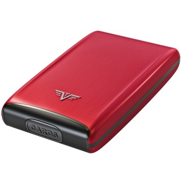 TRU VIRTU Aluminum Razor - Credit Card Case - Red