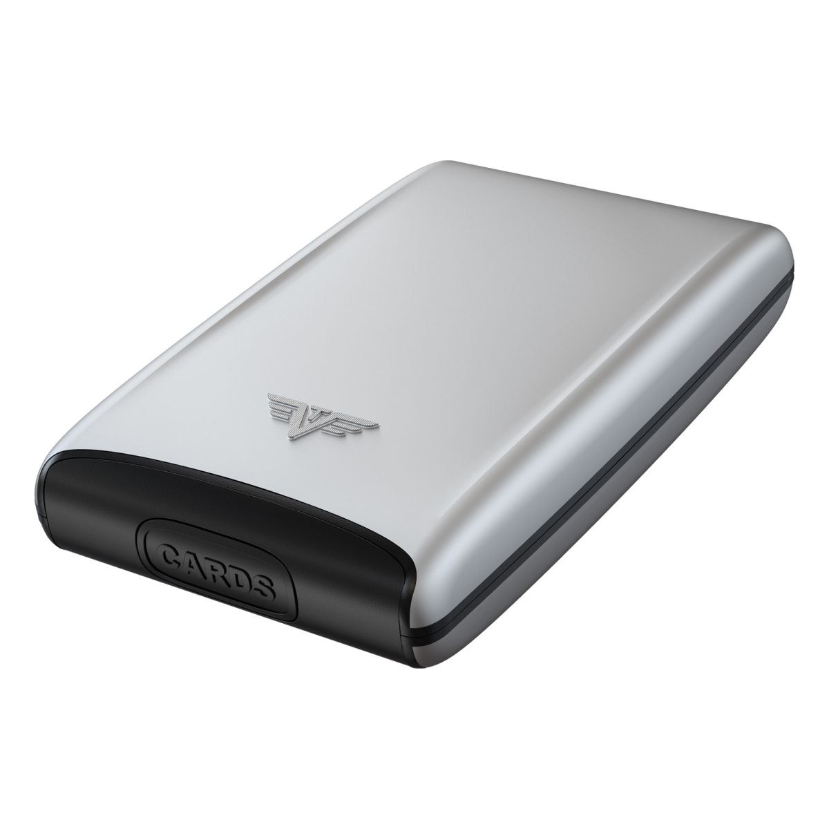 TRU VIRTU Aluminum Card Case Silk Line - Silver