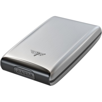 TRU VIRTU Aluminum Razor - Credit Card Case - Silver