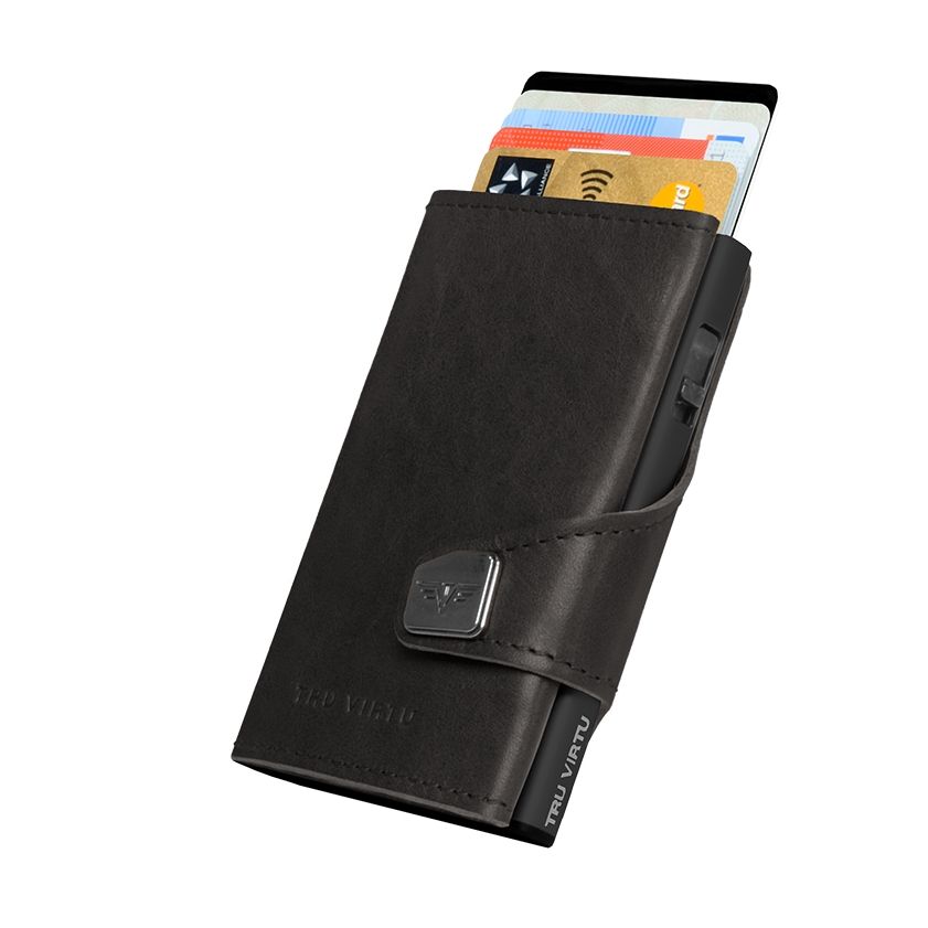 TRU VIRTU Click n Slide Wallet - Dakota Black