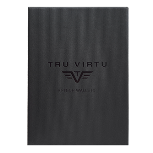 TRU VIRTU Click n Slide Wallet - Black Iguana