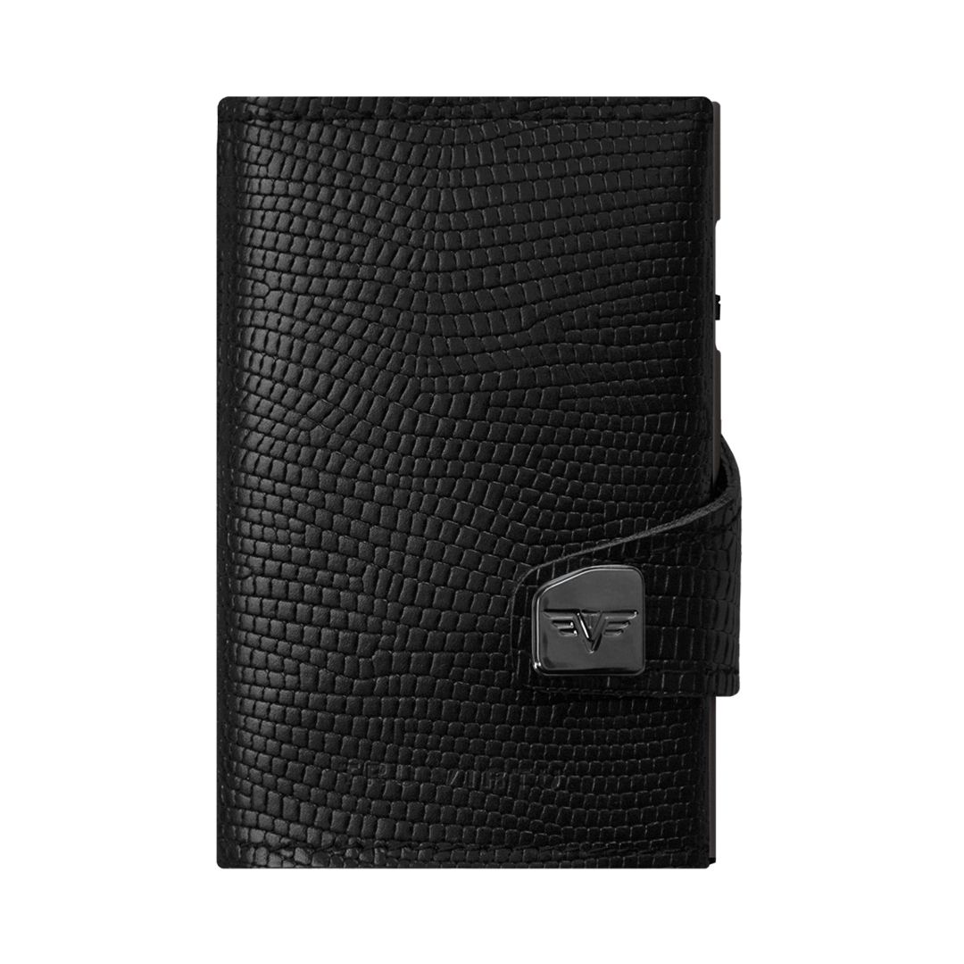 TRU VIRTU Click n Slide Wallet - Black Iguana