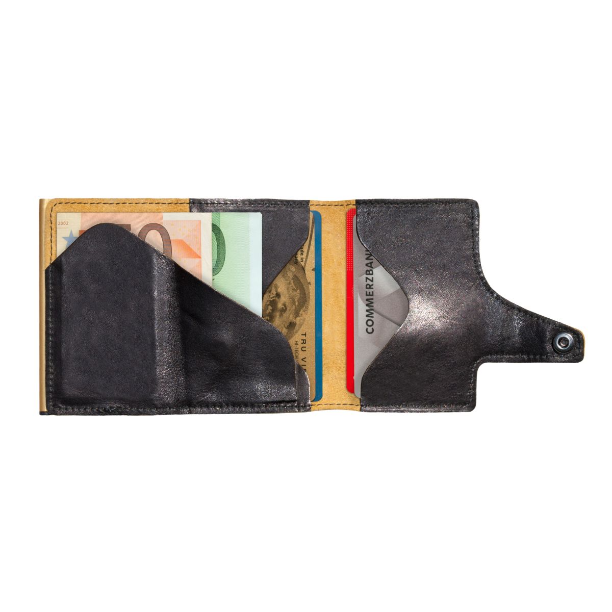 TRU VIRTU Click n Slide Wallet - Caramba Black / Gold