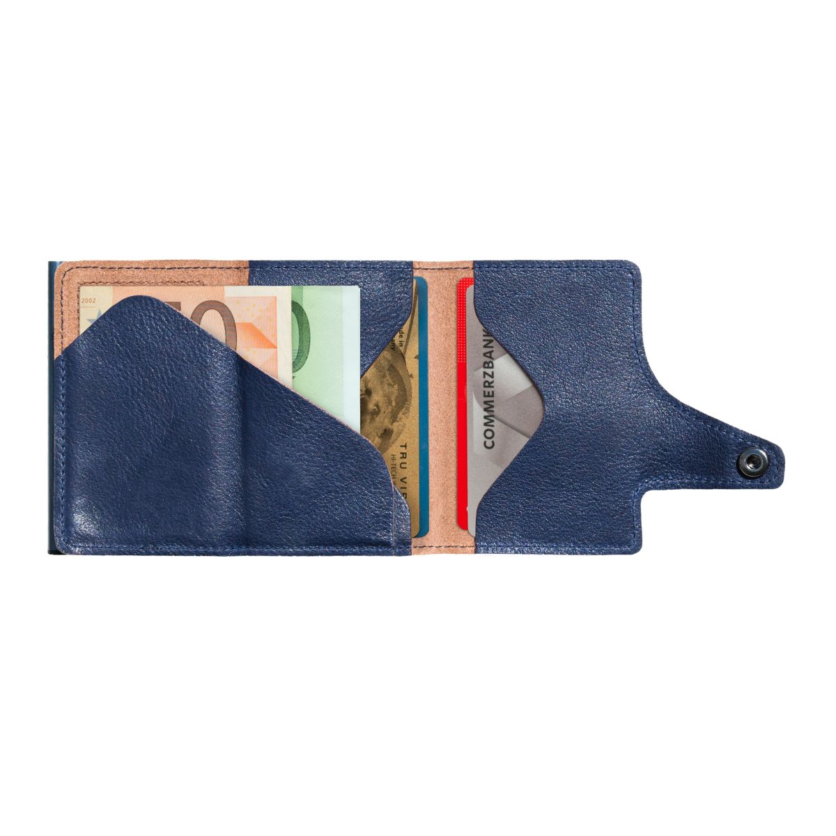 TRU VIRTU Click n Slide Wallet - Caramba Blue / Titan