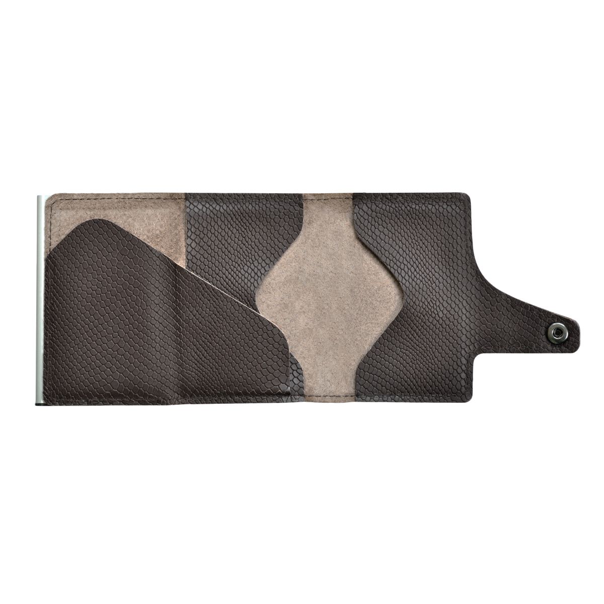 TRU VIRTU Click n Slide Wallet - Cobra Dark Brown