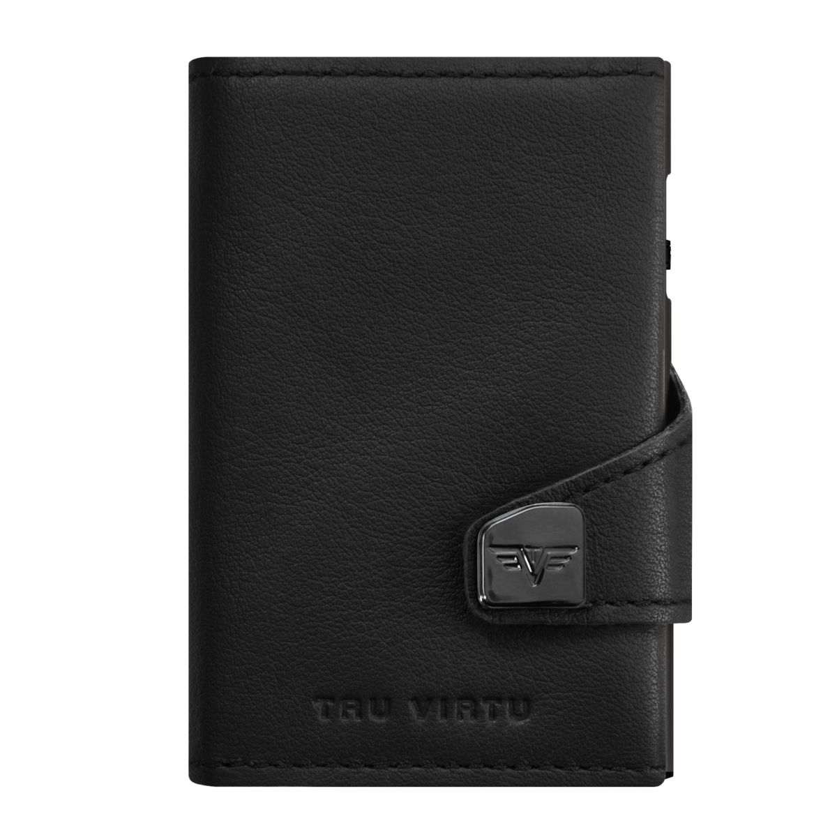 TRU VIRTU Click n Slide Double Wallet - Nappa Black