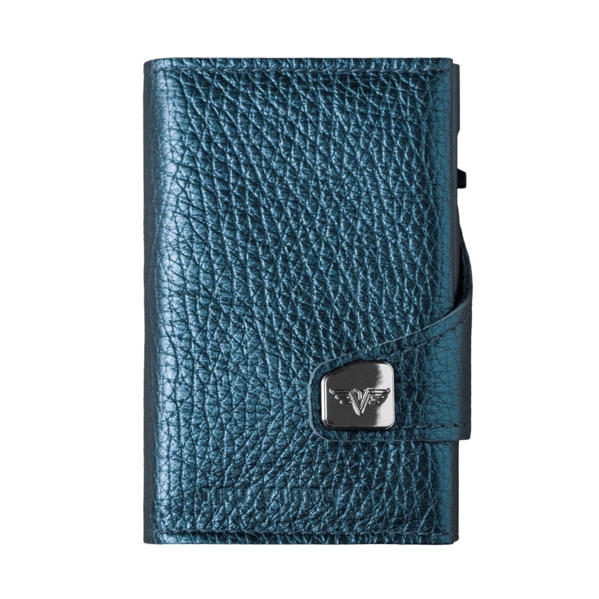 TRU VIRTU Click n Slide Wallet - Navy Metallic Titan