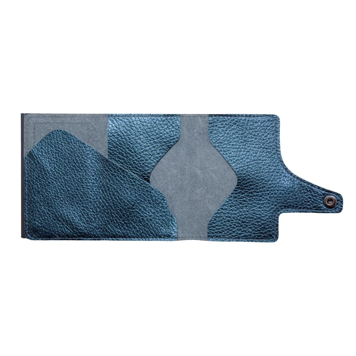 TRU VIRTU Click n Slide Wallet - Navy Metallic Titan