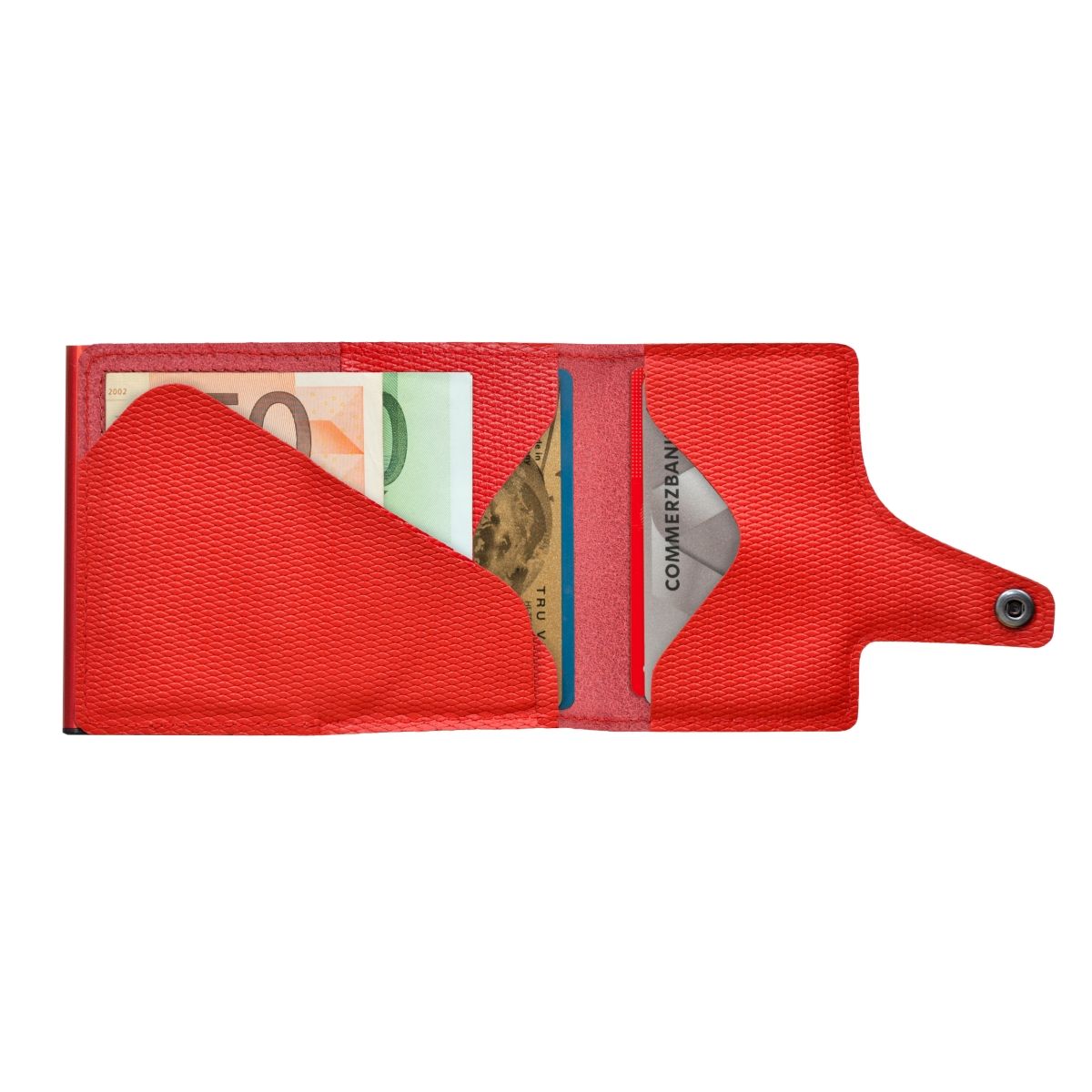 TRU VIRTU Click n Slide Wallet - Red