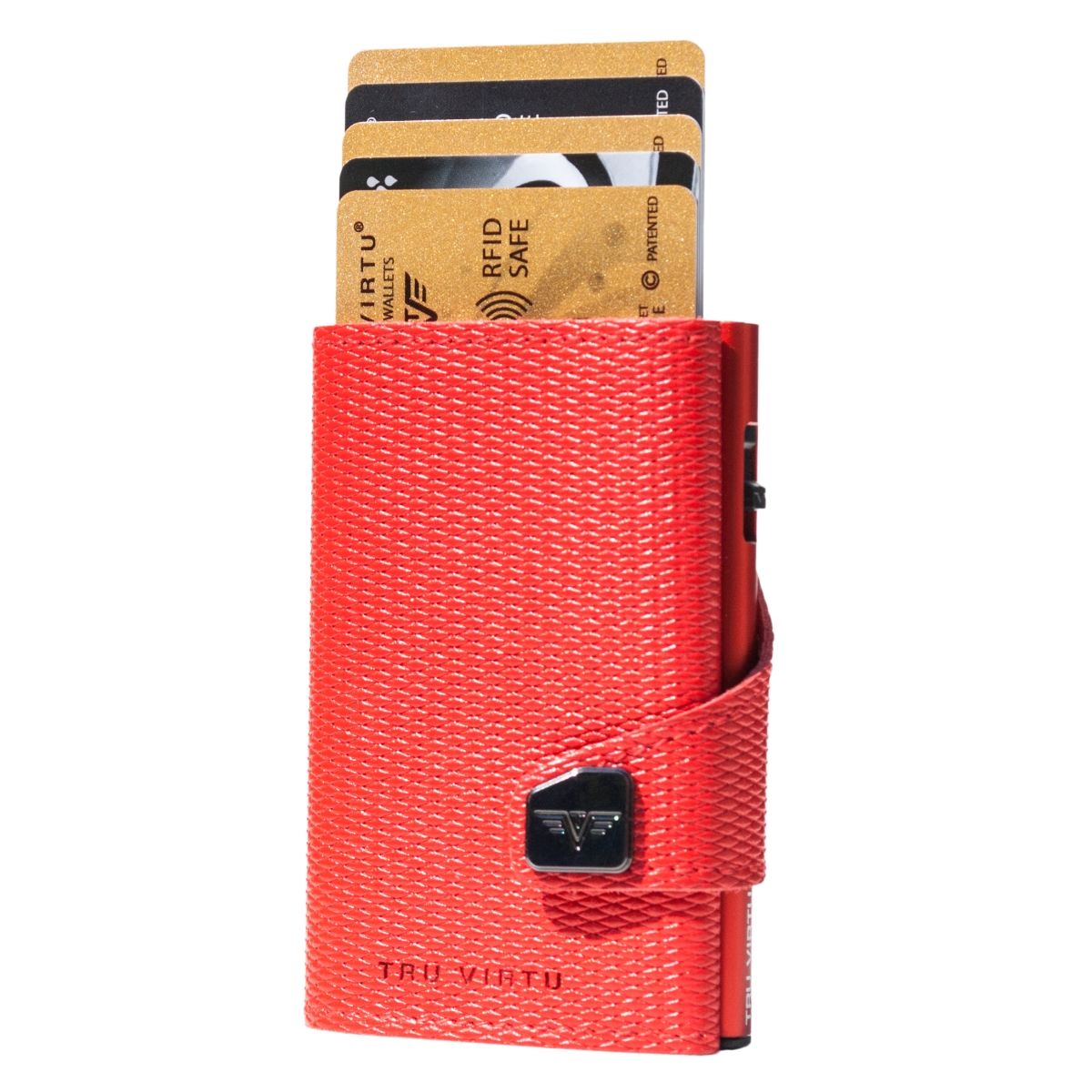 TRU VIRTU Click n Slide Wallet - Red