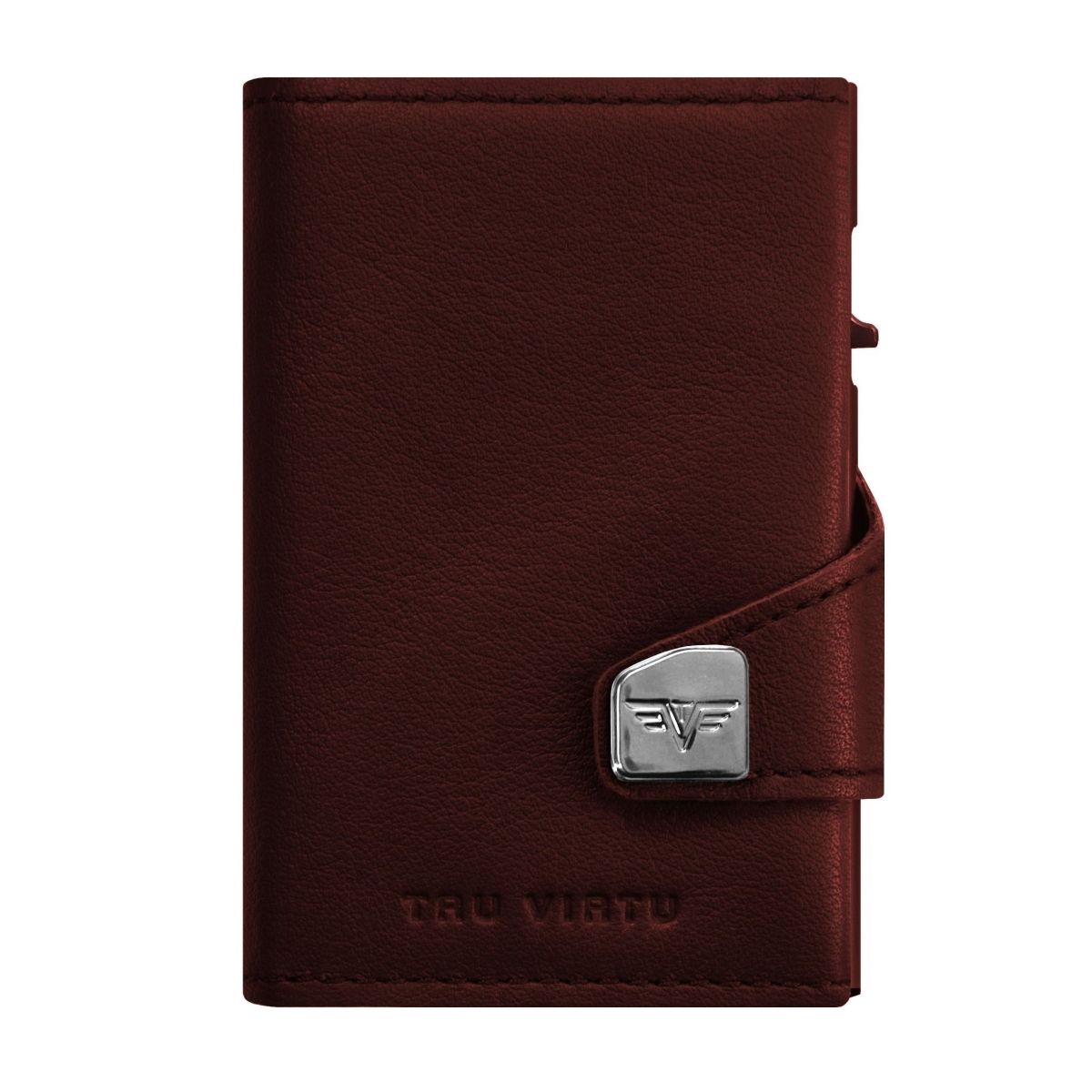 TRU VIRTU Click n Slide Wallet With Coin Pocket - Brown