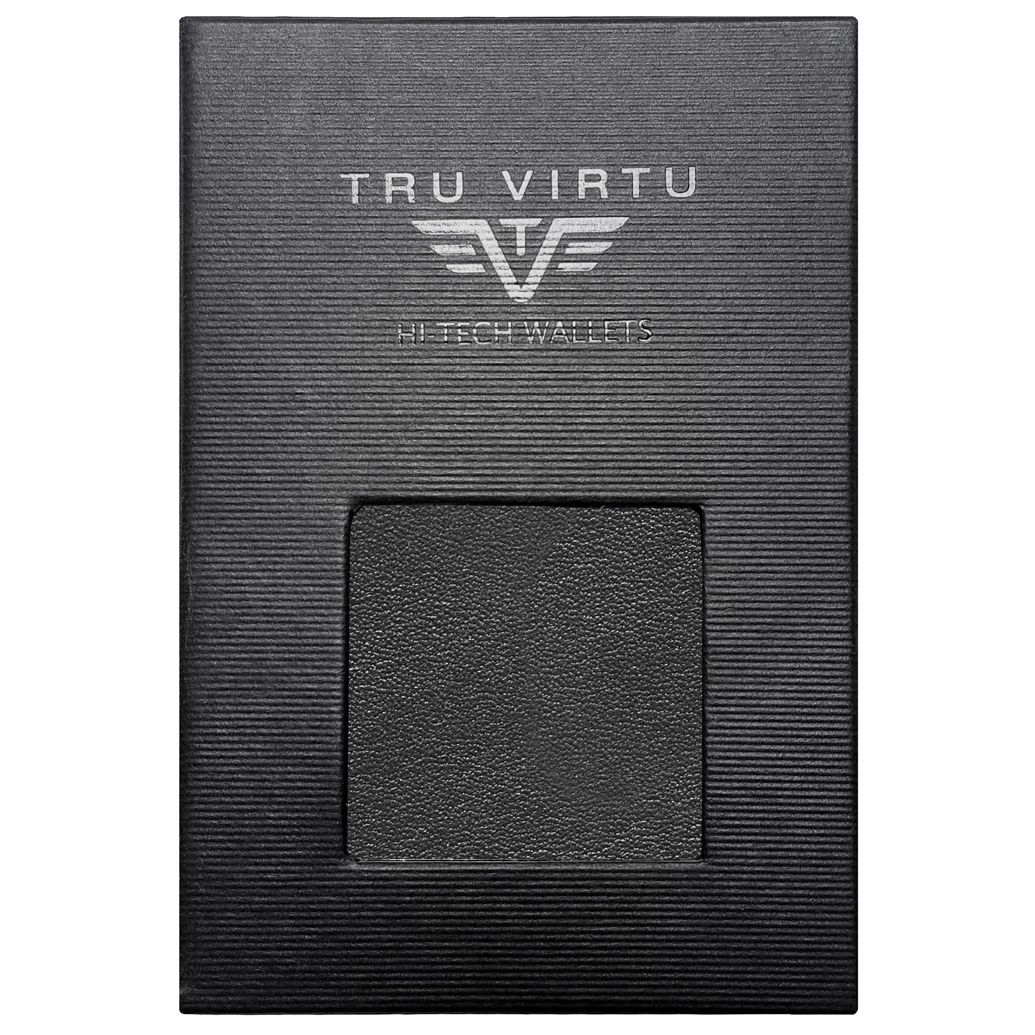 TRU VIRTU Click n Slide Sleek Wallet - Nappa Brown