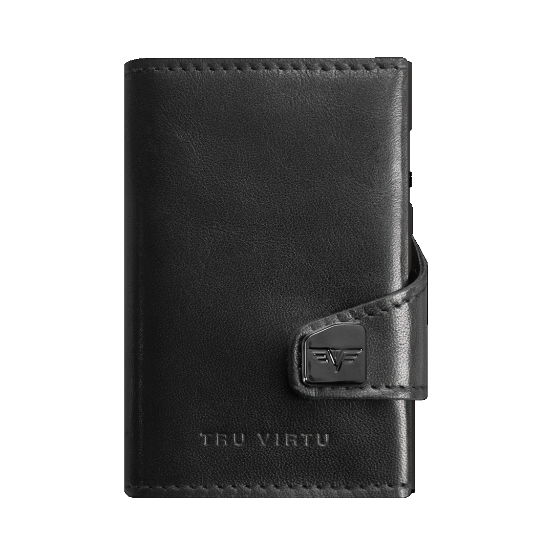 TRU VIRTU Click n Slide Wallet - Nappa Black