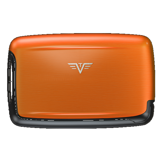 TRU VIRTU Aluminum Card Case - Pearl - Orange