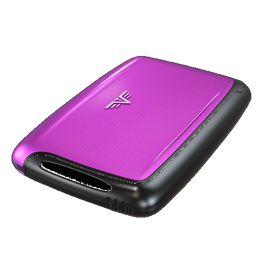 TRU VIRTU Aluminum Card Case - Pearl - Purple