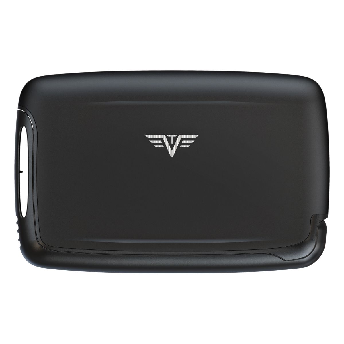 TRU VIRTU Aluminum Card Case - Pearl - Silk Line - Black