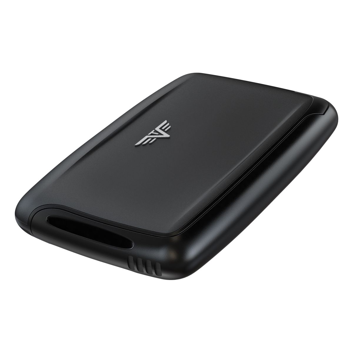 TRU VIRTU Aluminum Card Case - Pearl - Silk Line - Black