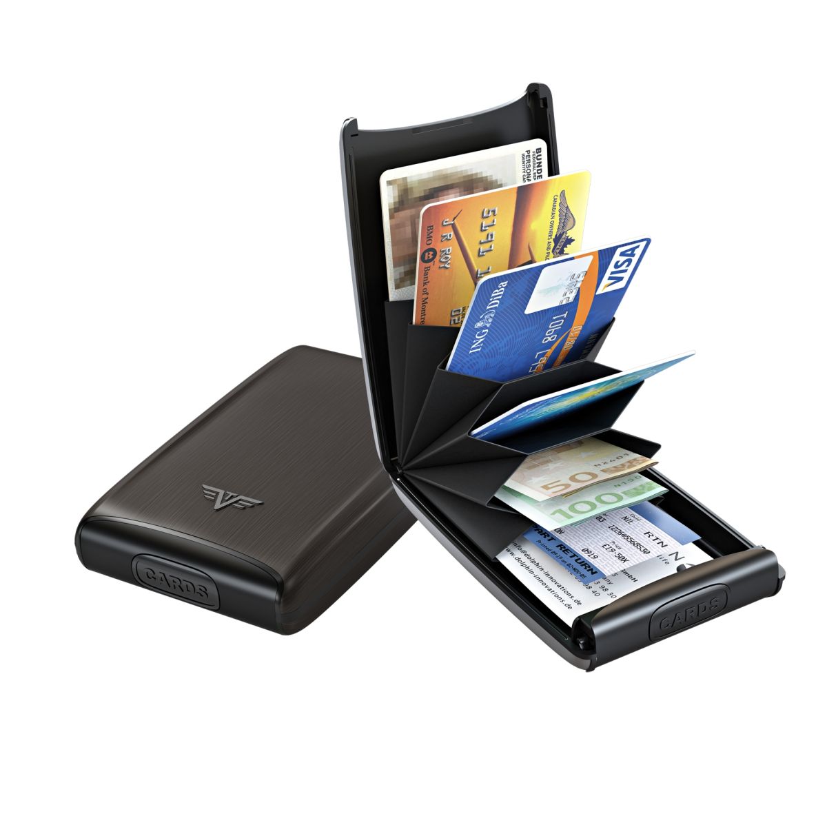 Aluminum Card Case Fan - Black