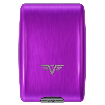 TRU VIRTU Aluminum Wallet Oyster Cash & Cards - Purple