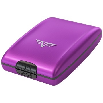TRU VIRTU Aluminum Wallet Oyster Cash & Cards - Purple