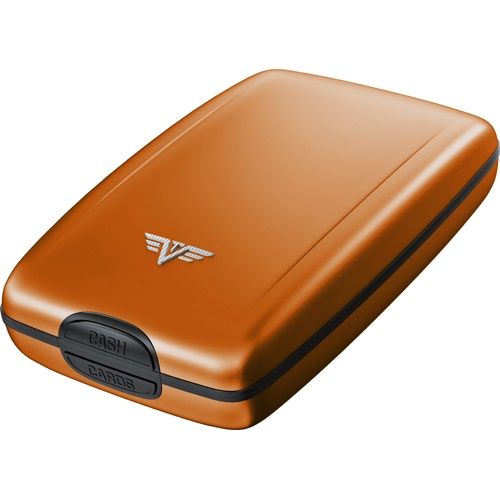 TRU VIRTU Aluminum Wallet Osyter Cash & Cards - Orange