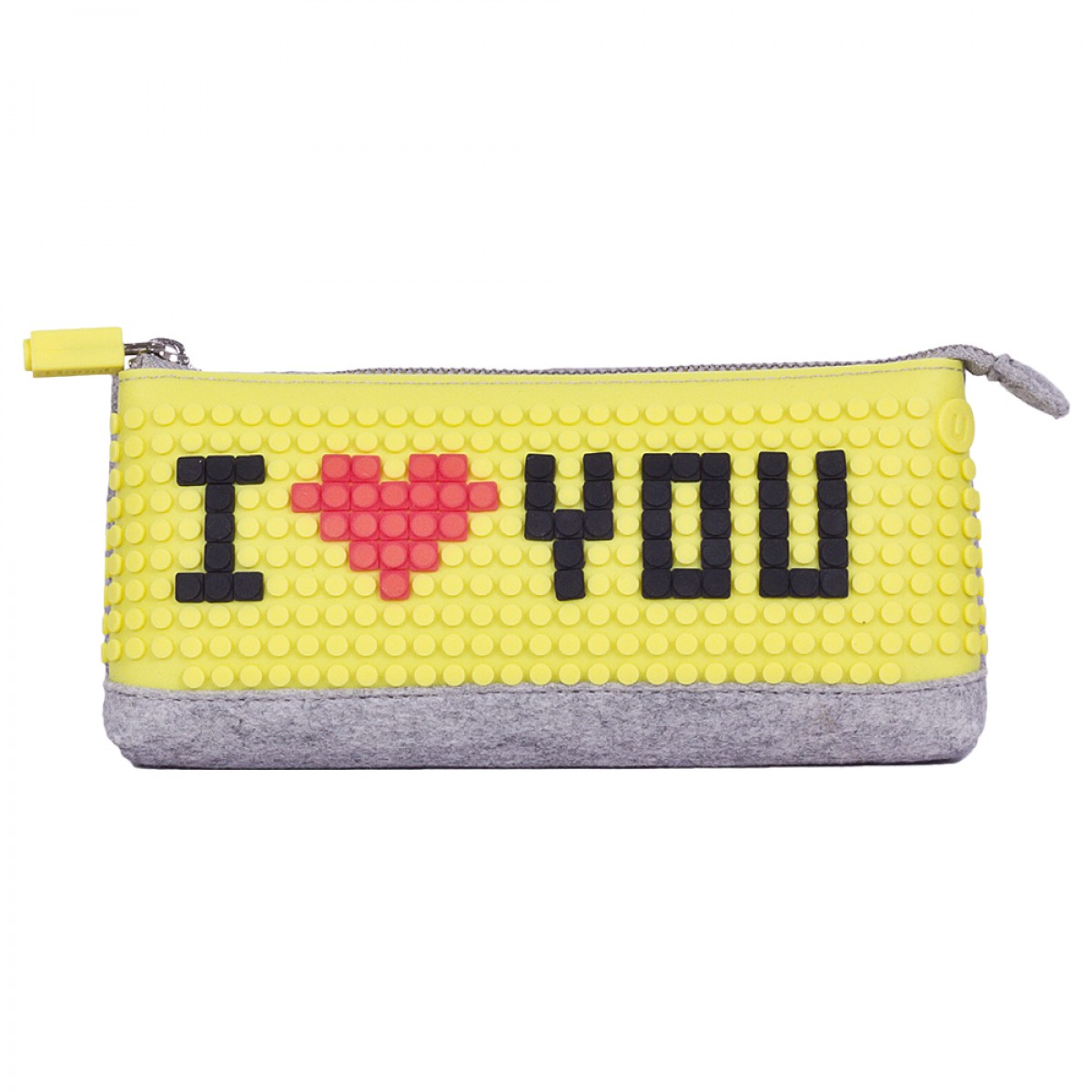 UPixel Pencil Case - Yellow/Fuschia