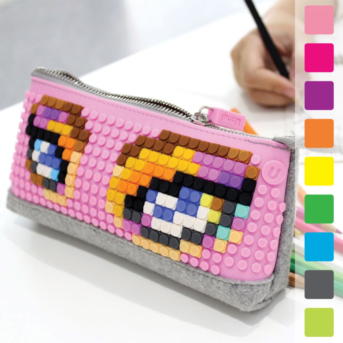 UPixel Pencil Case - Grey