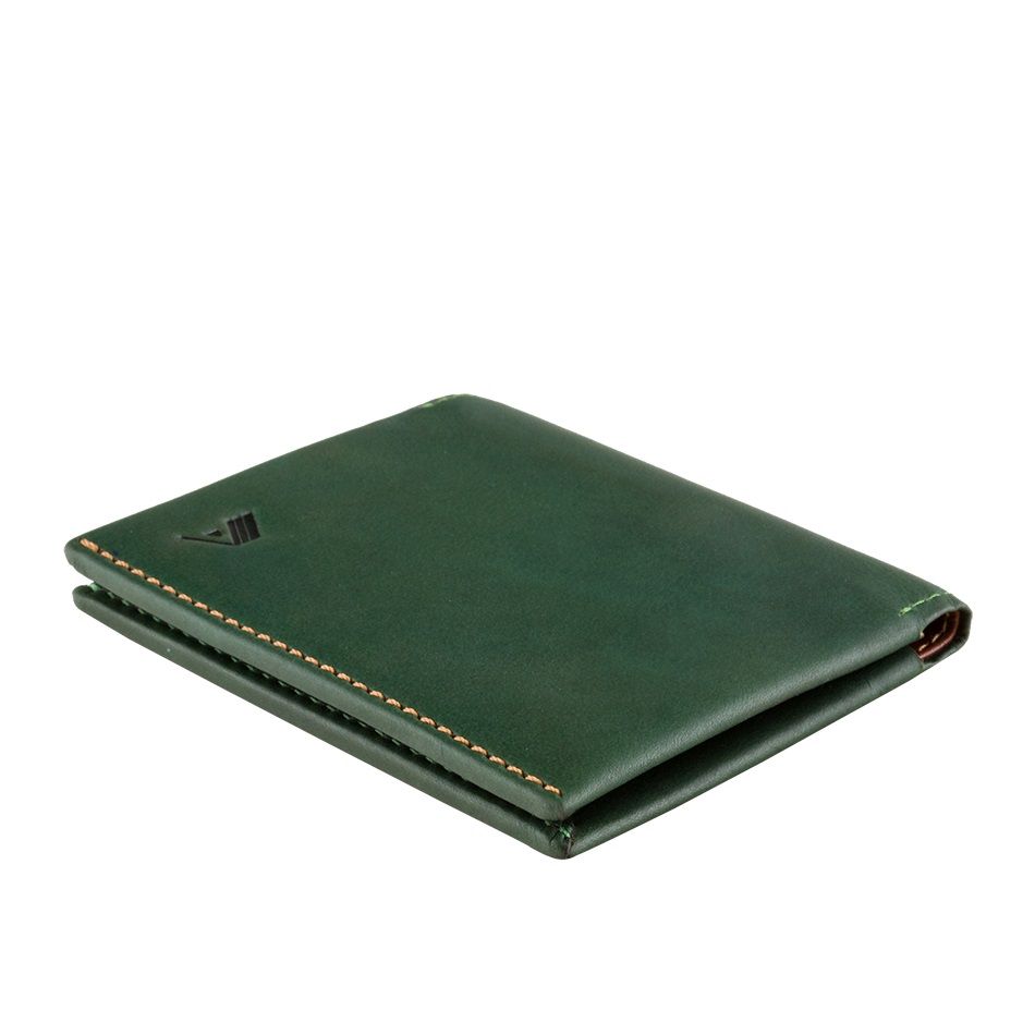 A-SLIM Leather Wallet Origami - Green | Wallets Online