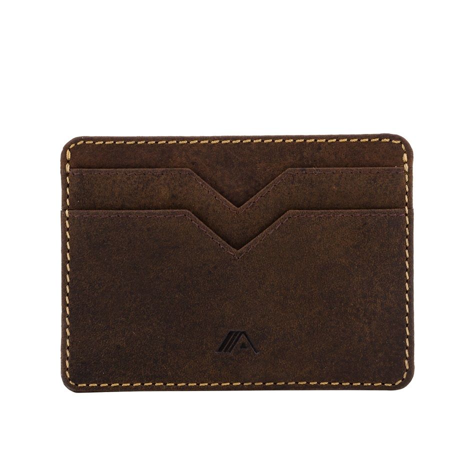 A-SLIM Minimalist Leather Wallet Yaiba - Brown