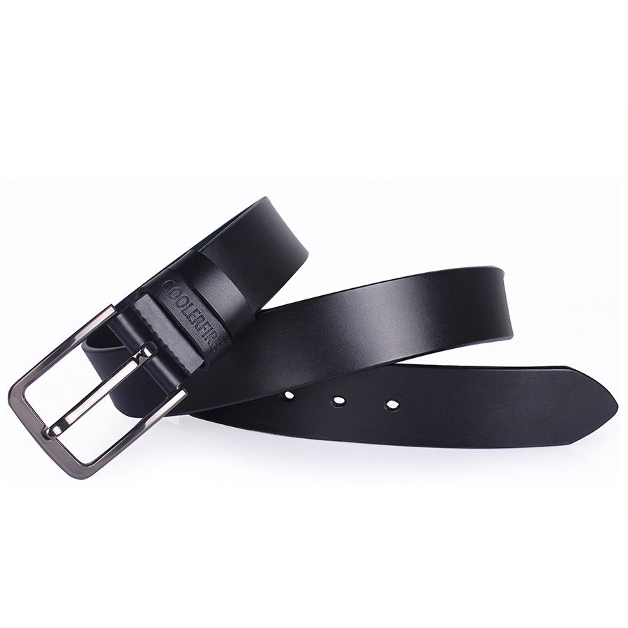 COOLERFIRE Mens Genuine Italian Leather Belt - Black