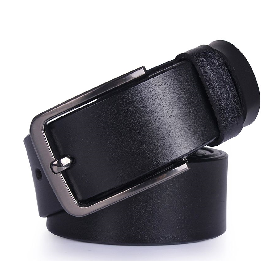 COOLERFIRE Mens Genuine Italian Leather Belt - Black