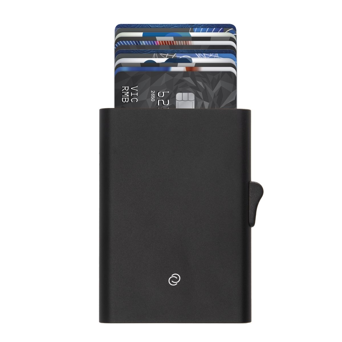 C-Secure Slim RFID XL Aluminum Card Holder - Black