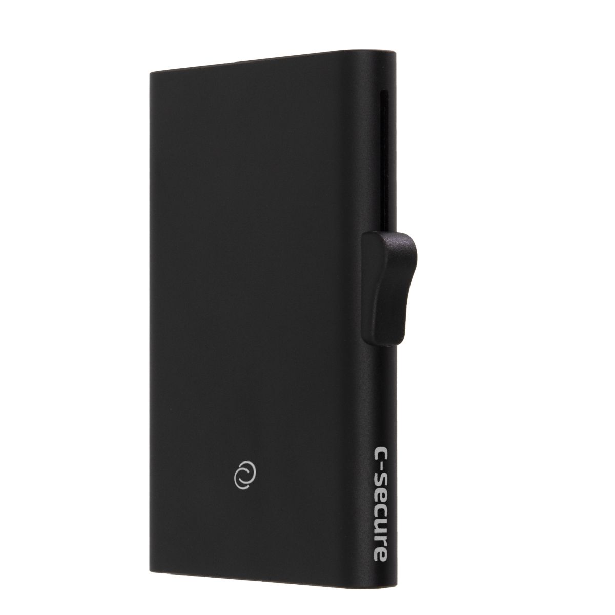 C-Secure Slim RFID XL Aluminum Card Holder - Black