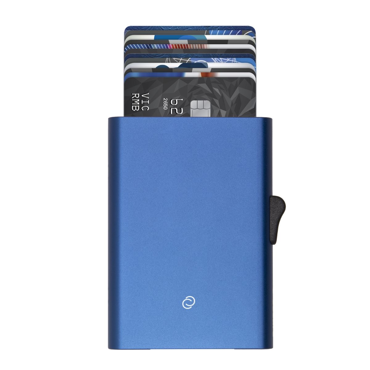 C-Secure Slim RFID XL Aluminum Card Holder - Blue