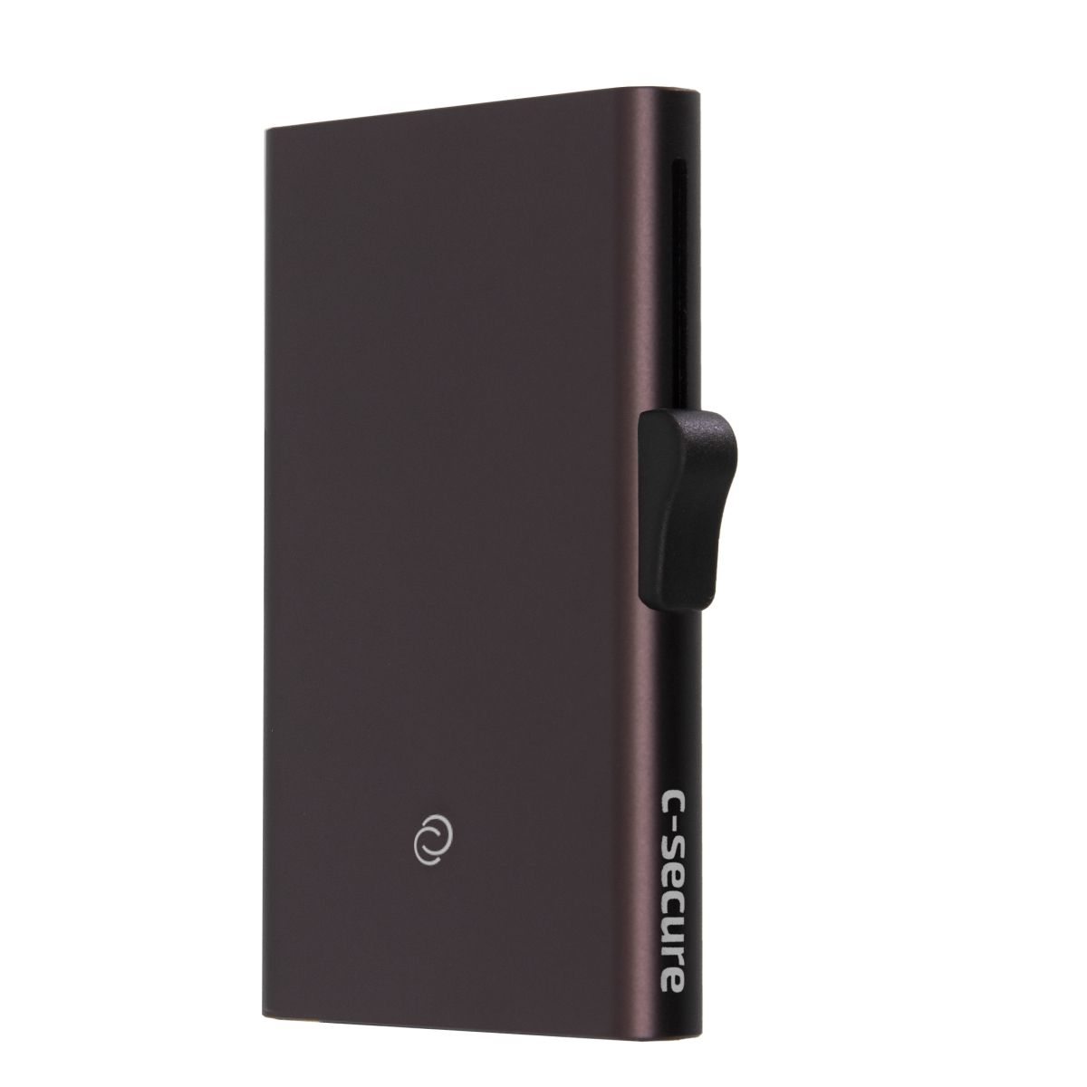 C-Secure Slim RFID XL Aluminum Card Holder - Brown