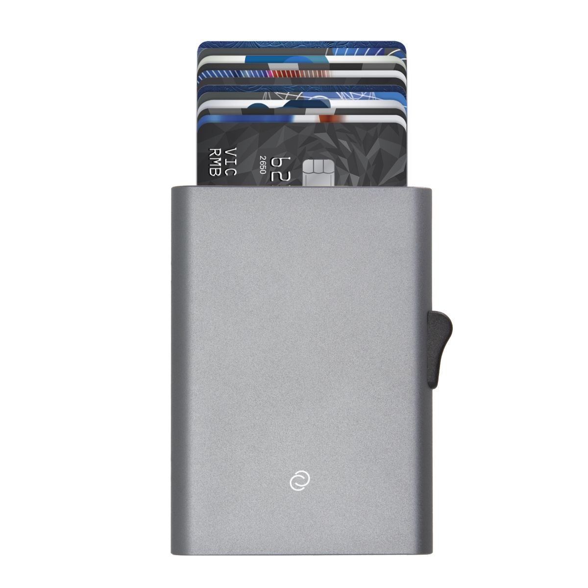 C-Secure Slim RFID XL Aluminum Card Holder - Grey