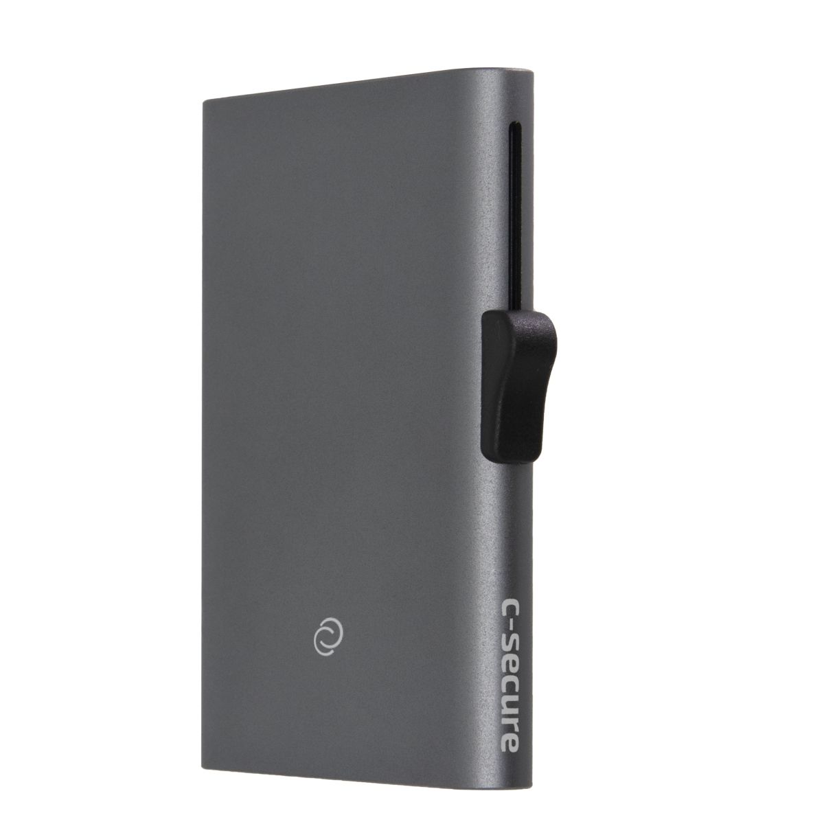 C-Secure Slim RFID XL Aluminum Card Holder - Grey