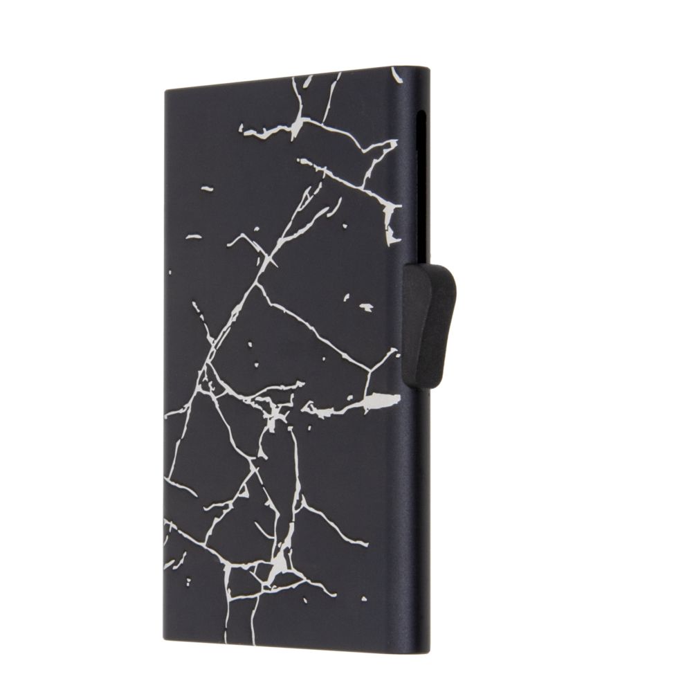 C-Secure Slim Aluminum Card Holder - Black Marble