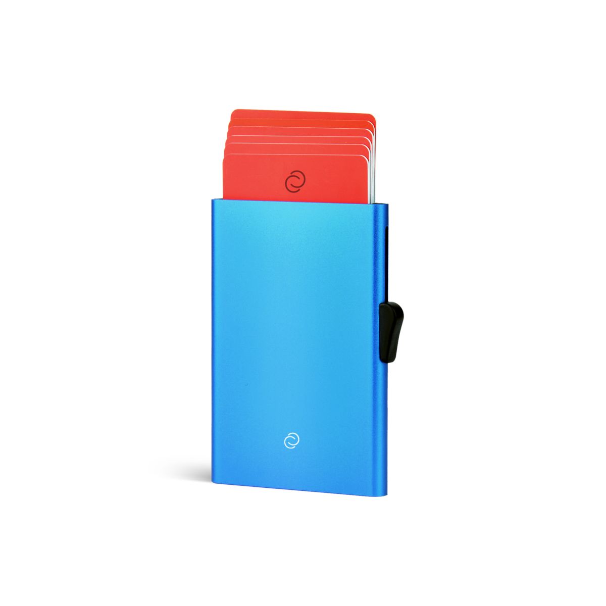 Slim Aluminum Card Holder - Blue