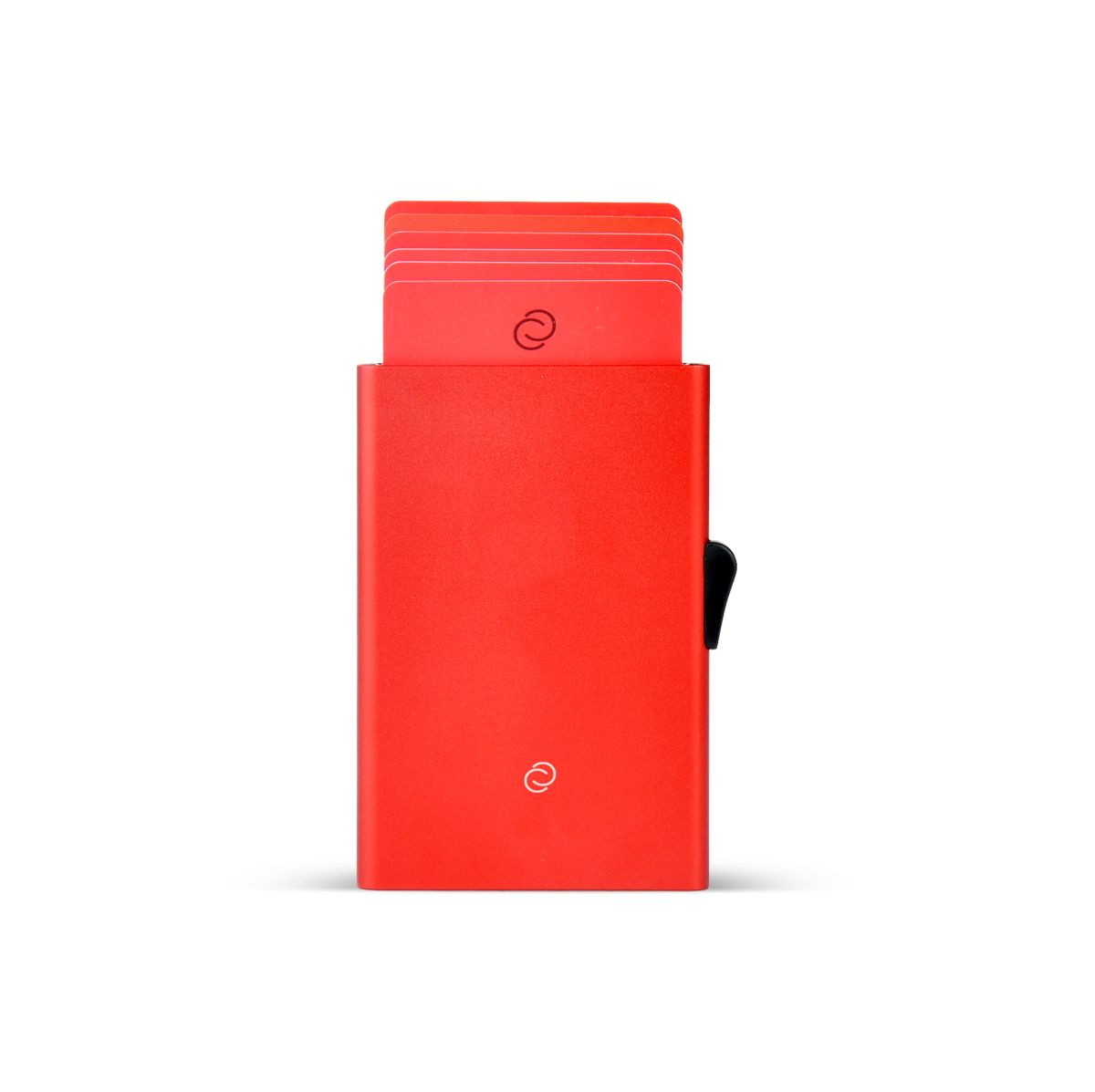 C-Secure Slim Aluminum Card Holder - Red