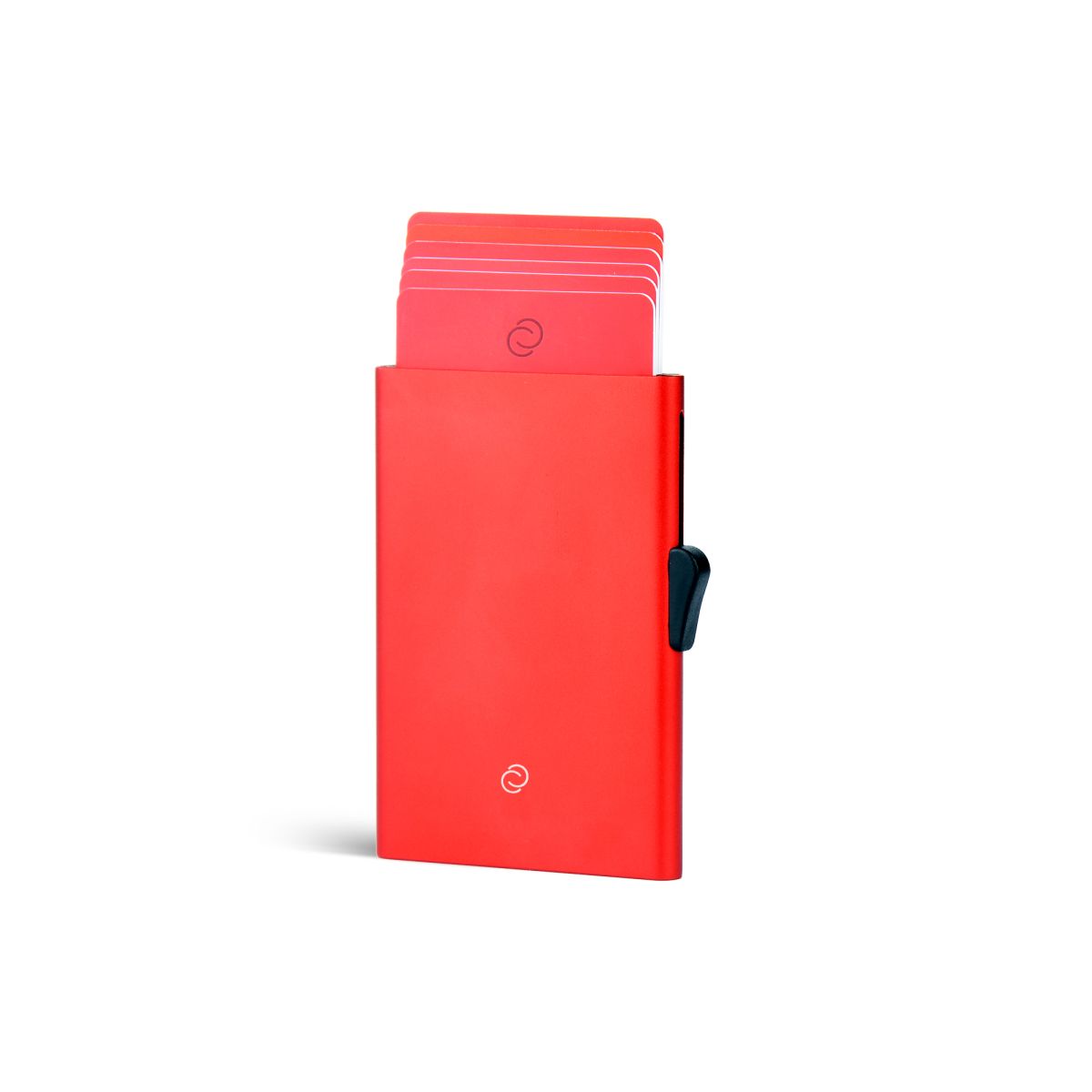 C-Secure Slim Aluminum Card Holder - Red