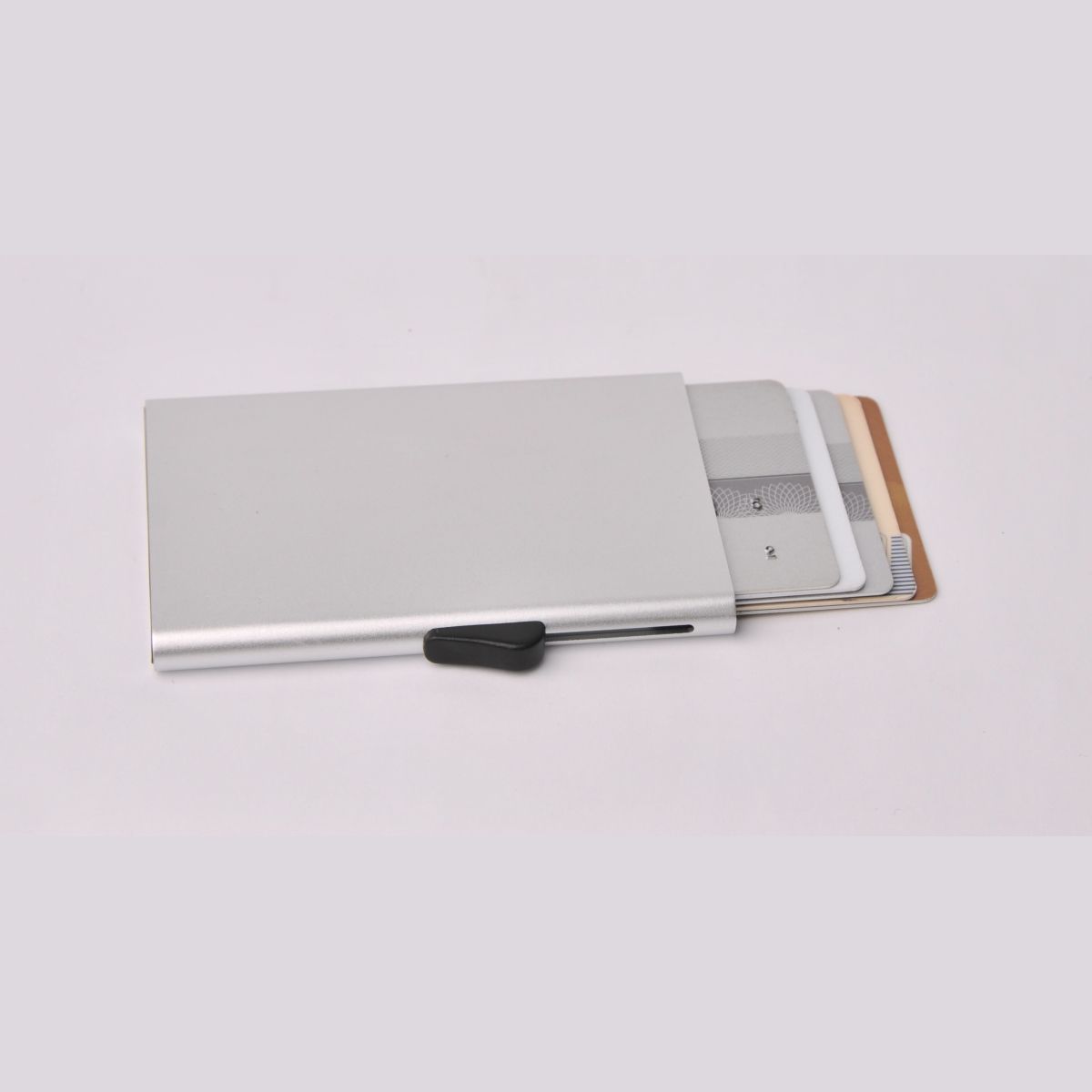 C-Secure Slim Aluminum Card Holder - Blue