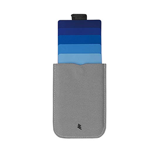 dax Cascading Pull Tab Wallet - Grey/Blue