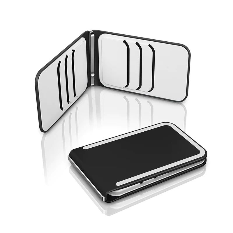 DOSH RFID Luxe 6-Card Compact Designer Money Clip Wallet 