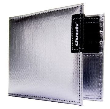 Ducti Duct Tape Bi-Fold Wallet - Silver